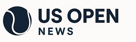 Logo ng website tungkol sa US Open na torneo ng tennis na may balita at mga prediksyon